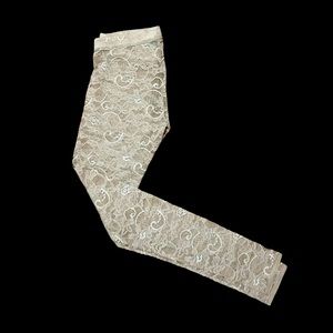 Aritzia Talula Beige Lace Legging
